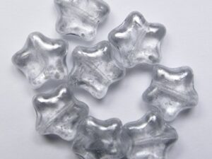 0020336 Silver Shine Crystal Star Glass Bead 12 mm 15 Pc.