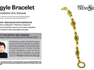 M Argyle Bracelet By Emi Yamada Free Pattern bij aankoop van Matubo MiniDuo's of Toho 11/0