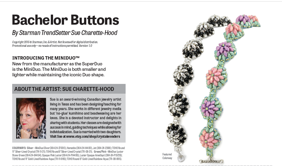 Bachelor Buttons Bracelet
