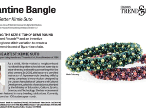 03 Byzantine Bangle By Kimie Suto Free Pattern bij aankoop van Toho Demi Rounds 6/0 of Round Druk Beads 3 mm