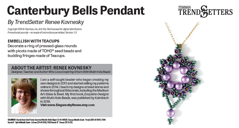 Canterbury Bells pendant