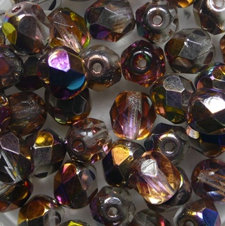 FP1-06-00030VX Crystal Vitex Czech Glass Facet Firepolish 6 mm color 00030VX