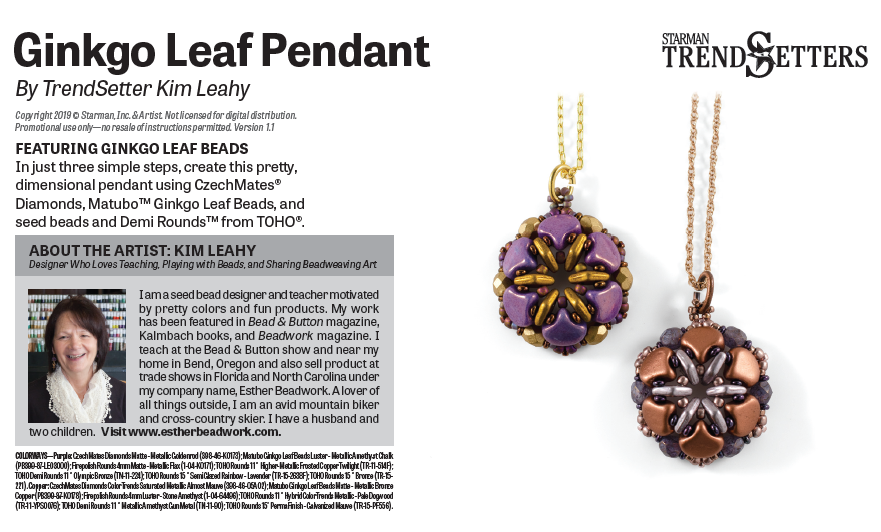 Ginko Leaf pendant