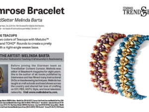 G Primrose Bracelet By Melinda Barta Free Pattern bij aankoop van Matubo GemDuo of Teacup beads