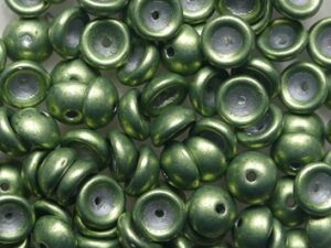TEC-08A06 Color Trends Sueded Gold Fern Teacup Beads 5 gram