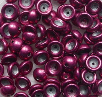 TEC-08A09 Color Trends Sueded Gold Lily Pad Teacup bead 4x2 mm color 08A09