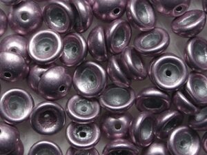 TEC-08A10 Color Trends Sueded Gold Blackened Pearl Teacup Beads 5 gram