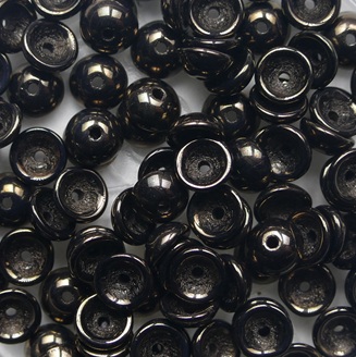 TEC-23980-14415 Jet Dark Bronze Teacup bead 4x2 mm color 23980LZ