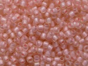 TR-11-0191F Inside Color Rainbow Frosted Crystal Soft Pink Lined - Afbeelding 1