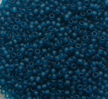 TR-15-0007BDF Transparent Frosted Teal Toho rocailles 15-0 color 7bdf