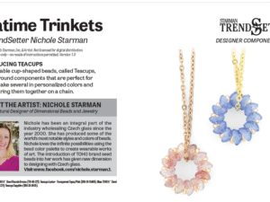 T Teatime Trinkets By Nichole Starman Free Pattern bij aankoop van Teacup beads