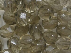 FP1-06-40010 Black Diamond Czech Glass Facet Firepolish 6 mm 25 stuks