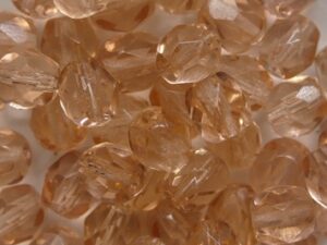 FP1-06-70130 Dark Rosaline Czech Glass Facet Firepolish 6 mm 25 stuks