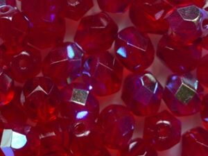 FP1-06-90080X Siam AB Czech Glass Facet Firepolish 6 mm 25 stuks