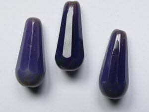 0080741 Violet Opal Travertin Facetted Drop 20x9 mm 3 Pc.