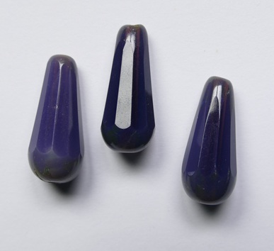 0080741 Violet Opal Travertin Facetted Drops 20x9 mm color 21010-86800