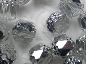 0150223 Crystal Half Labrador Facet Cathedral Beads 8 mm 8 Pc.