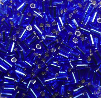 TB-01-0028 Silver Lined Cobalt Toho Bugles 3 mm