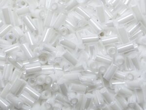 TB-01-0121 Opaque Lustered White Toho Bugles 3 mm