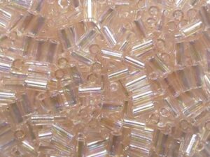 TB-01-0169 Transparent Rainbow Rosaline Toho Bugles 3 mm