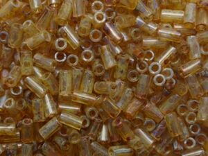 TB-01-Y0301F HYBRID Frosted Natural Picasso Toho Bugles 3 mm