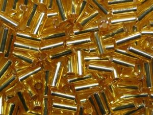 TB-15-0022B Silver Lined Medium Topaz Toho Bugles 4.5 mm