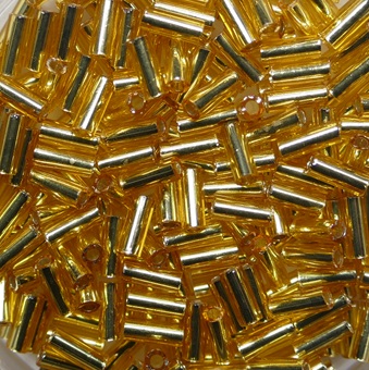 TB-15-0022B Silver Lined Medium Topaz Toho Bugles 4,5 mm