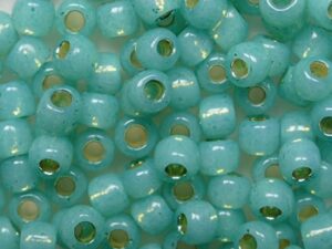 TR-06-PF2119 Permanent Finish Silver Lined Milky Dark Peridot