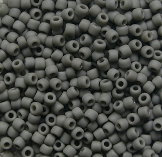TR-11-0053DF Opaque Frosted Dark Gray Toho rocailles 11-0 color 53DF