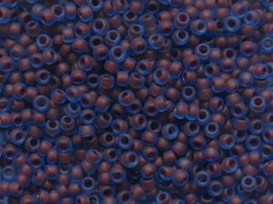 TR-15-0381FM Frosted Inside Color Aqua Oxblood Lined - Afbeelding 1