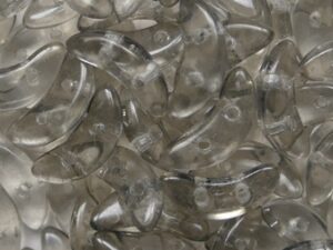 CZM-CR-S0002CR ColorTrends Transparent Lilac Gray CzechMates Crescent 10 gram