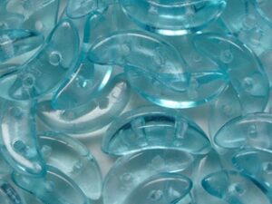 CZM-CR-S0009CR ColorTrends Transparent Limpet Shell CzechMates Crescent 10 gram