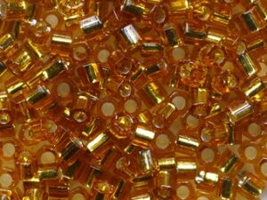 TH-08-0022C Silver Lined Topaz Toho Rocailles hex cut 8/0