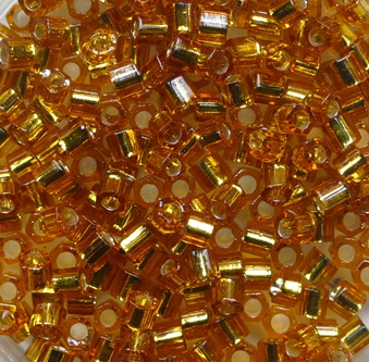 TH-08-0022C Silver Lined Topaz Toho hexagon 8-0 color 22C