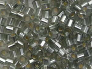 TH-08-0029AF Silver Lined Black Diamond Toho Rocailles hex cut 8/0