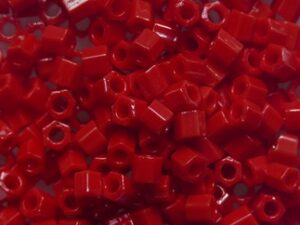 TH-08-0045 Opaque Pepper Red Toho Rocailles hex cut 8/0