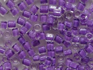 TH-08-0935 Inside Color Crystal Wisteria Lined Toho Rocailles hex cut 8/0