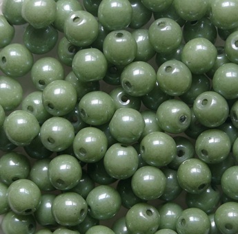 04-R-02010-14459 White Alabaster Green Luster Druk Round Beads 4 mm color 02010-14459 04-R-02010-14459 White Alabaster Green Luster round 4 mm.