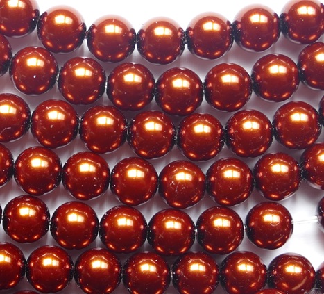 PrP-06-COPDK Dark Copper Preciosa Parels 6 mm