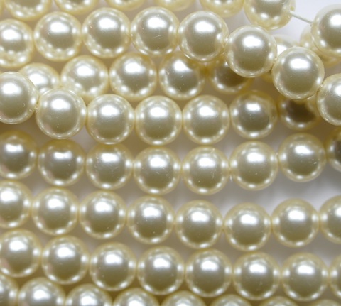 PrP-06-WHT White Preciosa Parels 6 mm