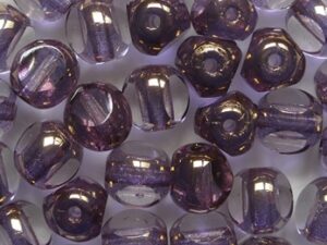 Crystal Bronze 3 cut Beads 6 mm