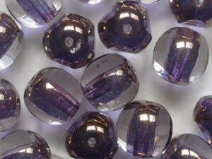 Crystal Bronze 3 cut Beads 8 mm