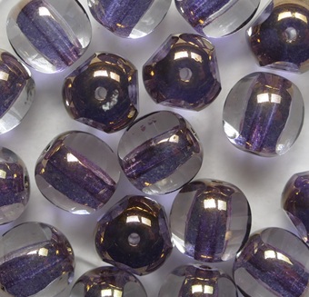 Crystal Bronze 3 cut Beads 8 mm