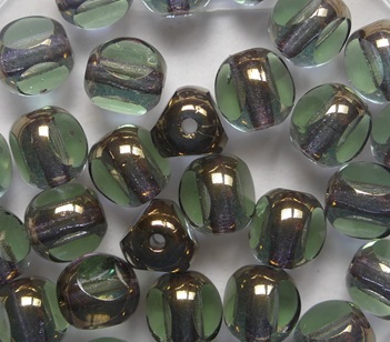 Peridot Bronze 3 cut Beads 6 mm Peridot Bronze 3 cut Beads 6 mm