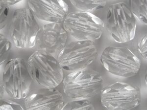 Crystal Firepolished Facetted Oval Beads 8x6 mm