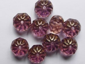 Rosaline Bronze Crueller Beads 7x10 mm