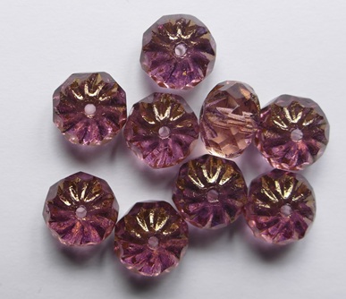 Rosaline Bronze Crueller Beads 7x10 mm Rosaline Bronze Crueller Beads 7x10 mm