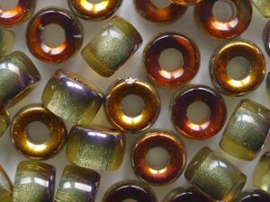 Light Topaz Santander Rollerbeads 6 mm