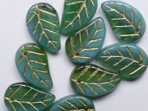 Transparent Opal Green Aqua Melee Blaadje