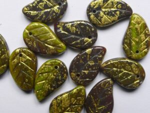 Mixed Greens Gold Splattered Blaadje